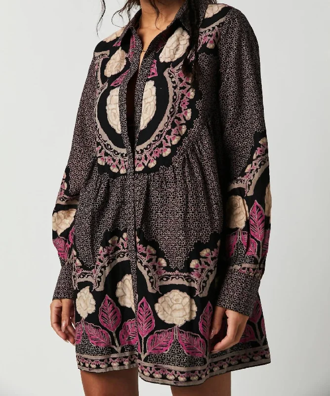 Special Price Smell The Roses Mini Dress In Multi