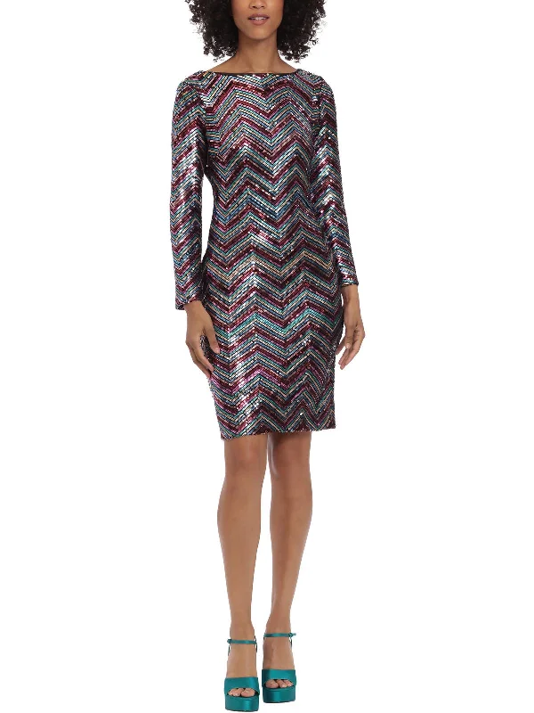 Year-End Clearance Womens Sequin Mini Cocktail and Party Dress