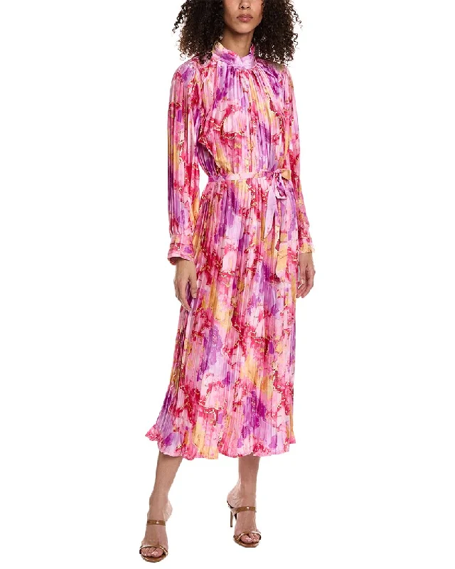 Extra Savings Beulah Accordion Pleated Maxi Dress