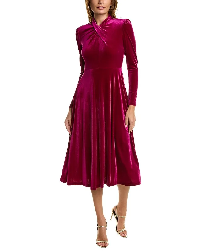 Buy More, Save More MAISON TARA Velvet Midi Dress
