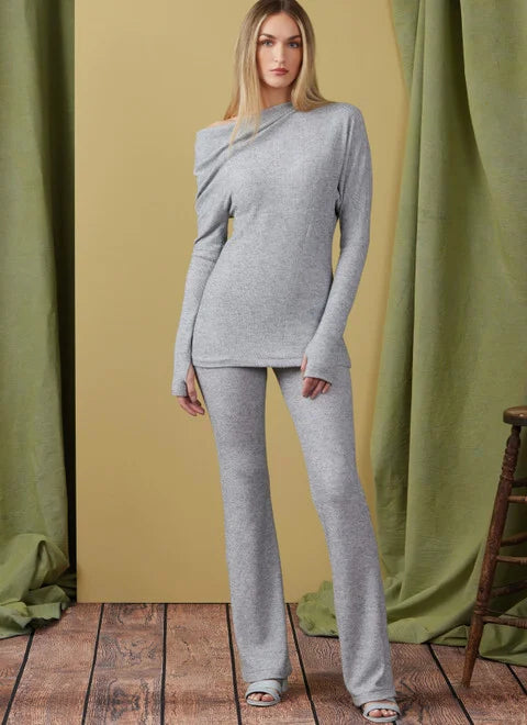 Flash Sale Vogue Knit Top, Dress and Trousers V1929