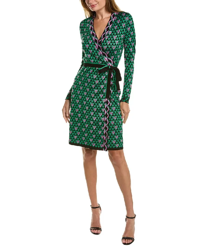 Lowest Price Diane von Furstenberg Alexandrina Wool-Blend Wrap Dress