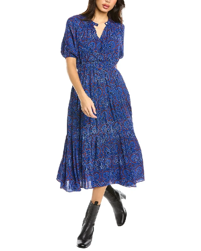 Factory Direct Sale Celina Moon Tiered Midi Dress