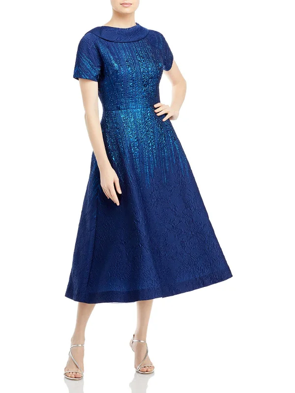 Buy More, Save More Womens Shimmer Roll Neck Evening Dress