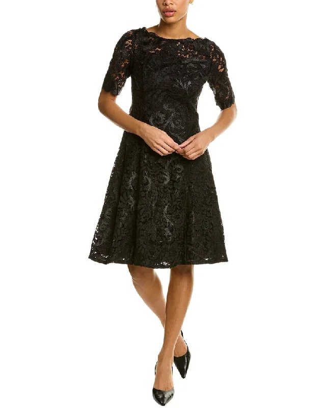 New Deals Adrianna Papell Lace A-Line Dress