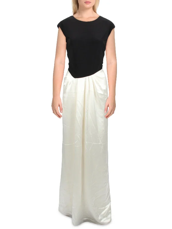Big Discounts Womens Two Tone Maxi Evening Dress