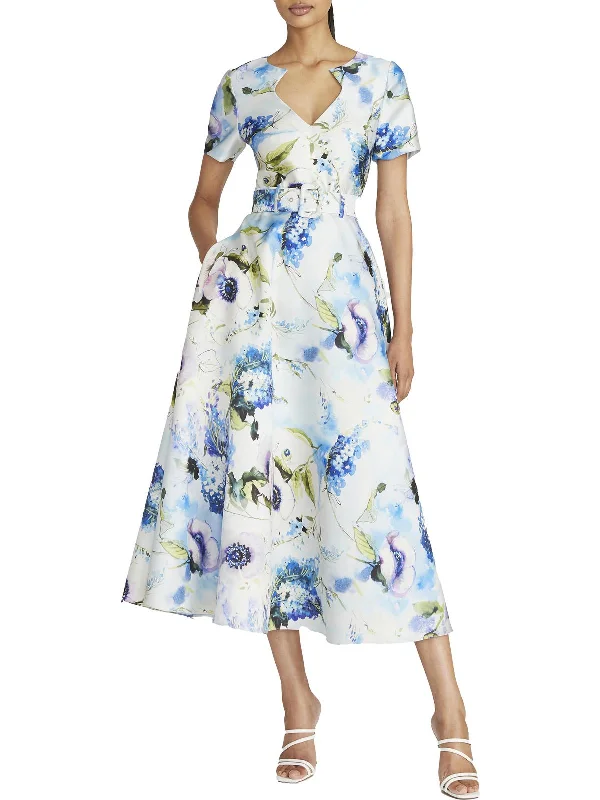 Don't Miss Womens Floral Print Long Maxi Dress