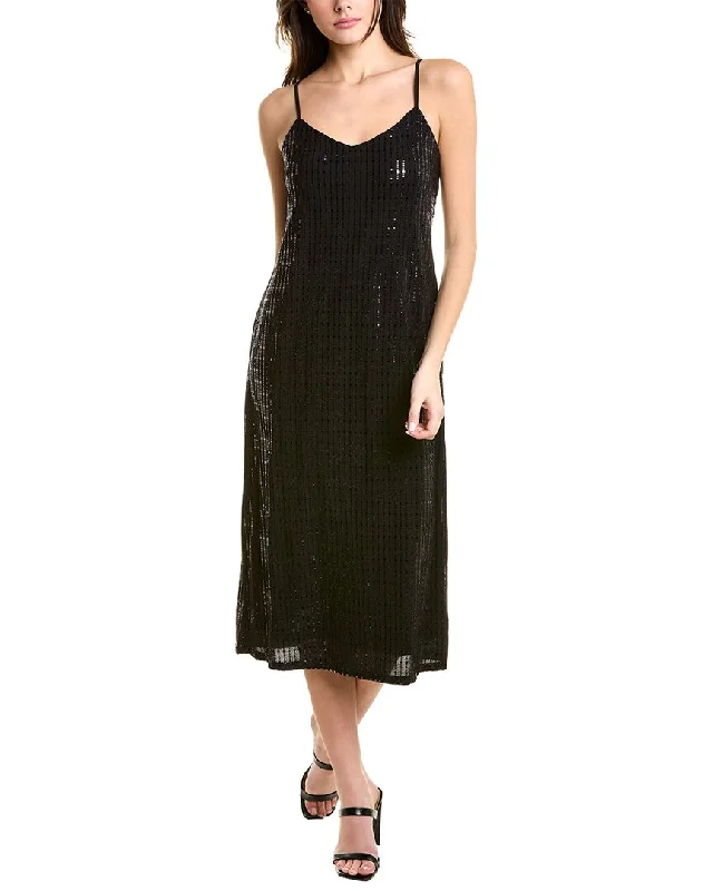 Limited Availability Anne Klein Linear Shine Slip Dress