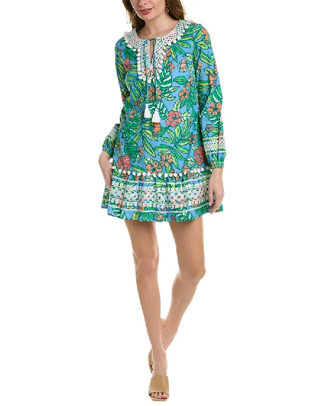 Deep Discounts Sail to Sable Ruffle Hem Shift Dress