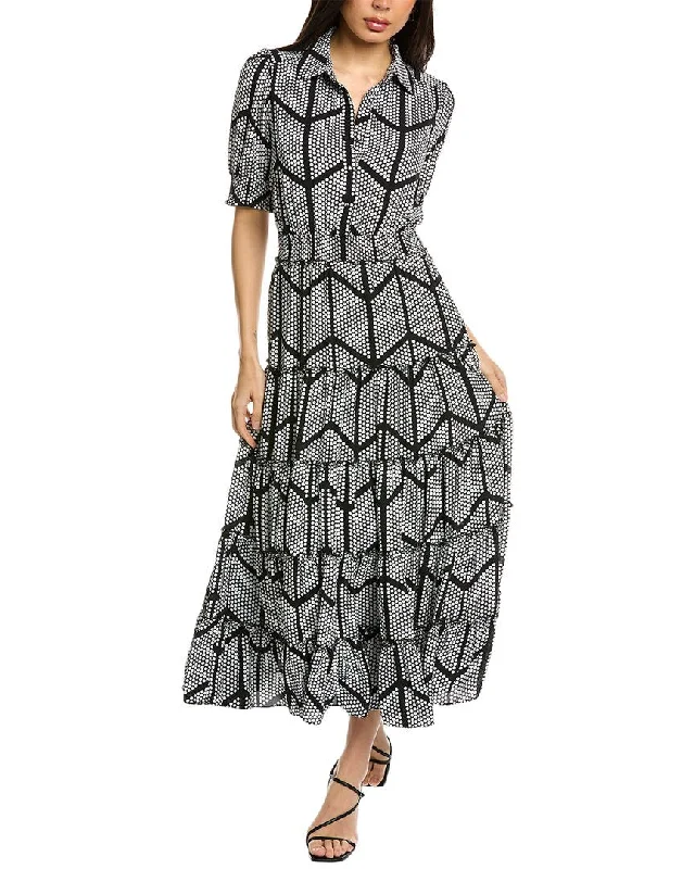 Act Fast T Tahari Tiered Maxi Dress