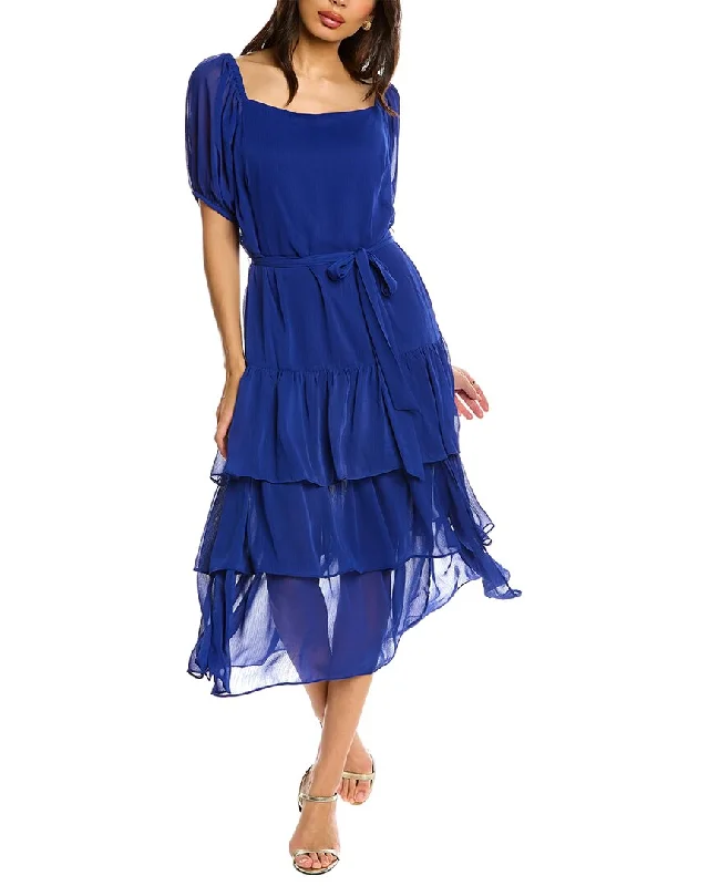 Lowest Price MAISON TARA Solid Serena Midi Dress
