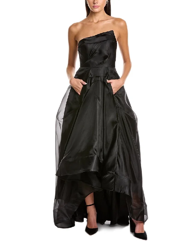 Price Break Black by Bariano Gene Strapless Gown