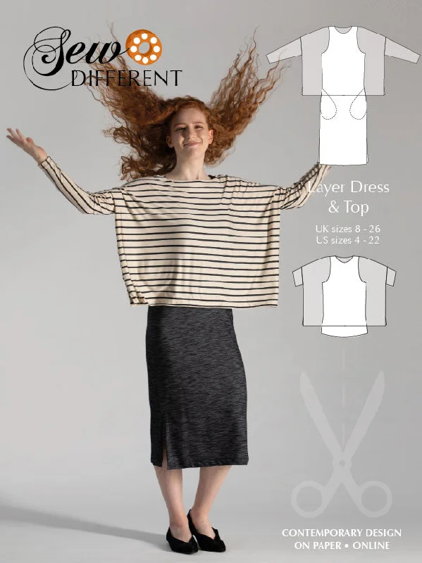 Inventory Reduction Sew Different Layer Dress and Top