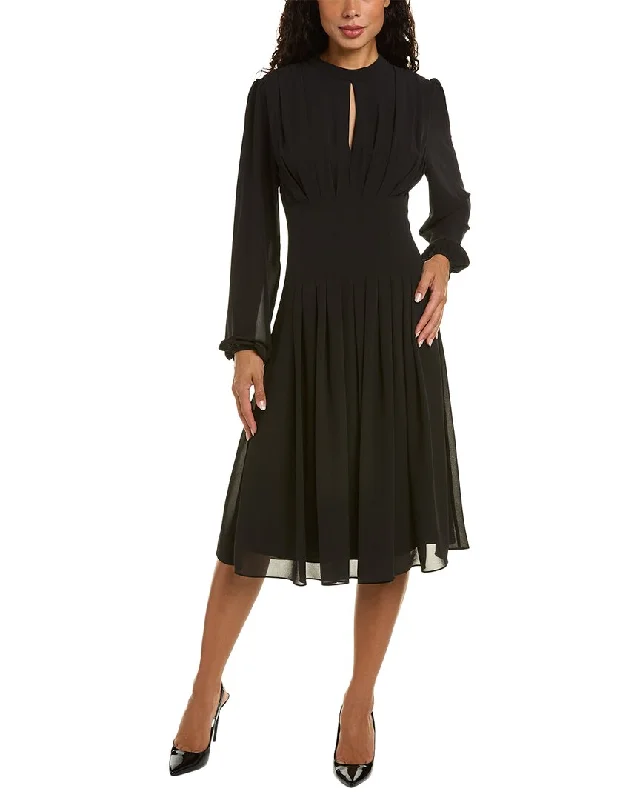 Last Chance Mikael Aghal Pleated Midi Dress