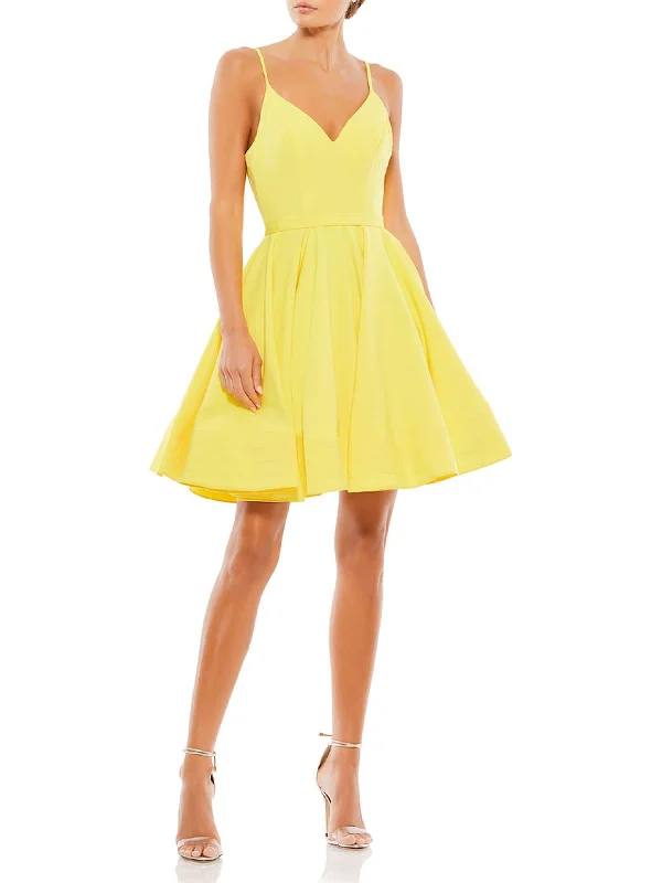 Sneak Peek Sale Womens Ruffled Mini Cocktail and Party Dress