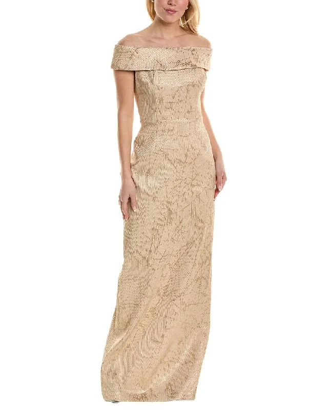 Amazing Deals Teri Jon by Rickie Freeman Off-The-Shoulder Sheath Dress