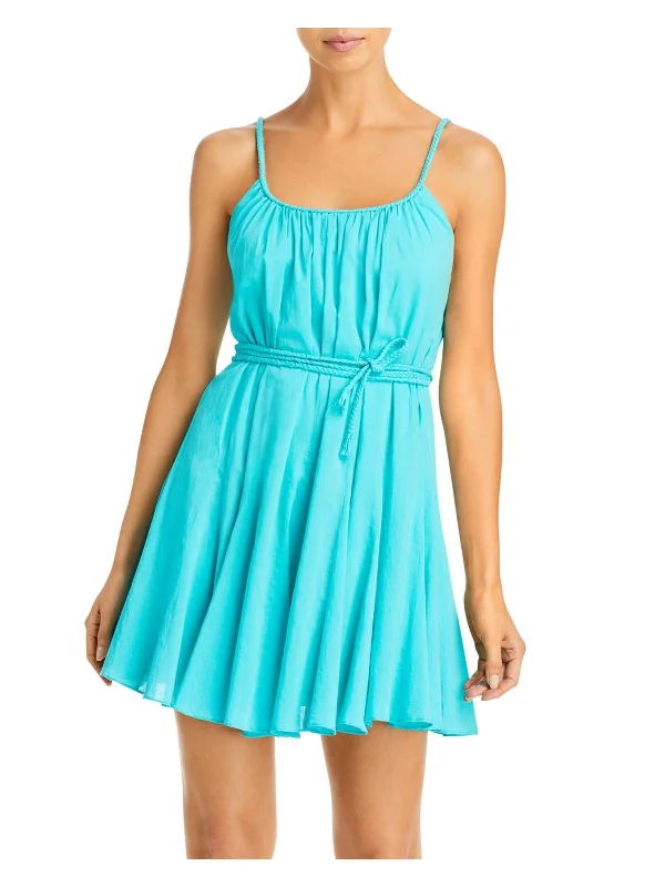 Get It Before It’s Gone Womens Flowy Tie-front Mini Dress