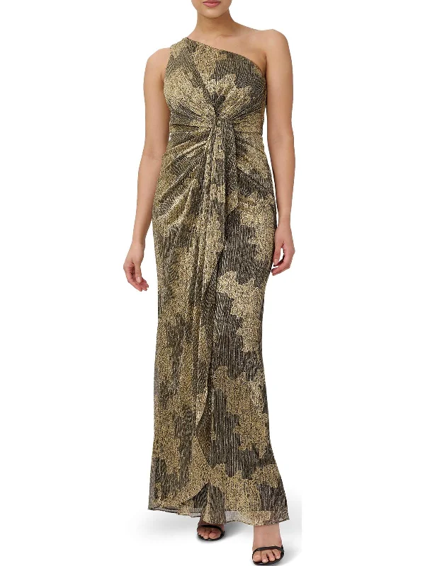 Special Price Womens Metallic Maxi Wrap Dress