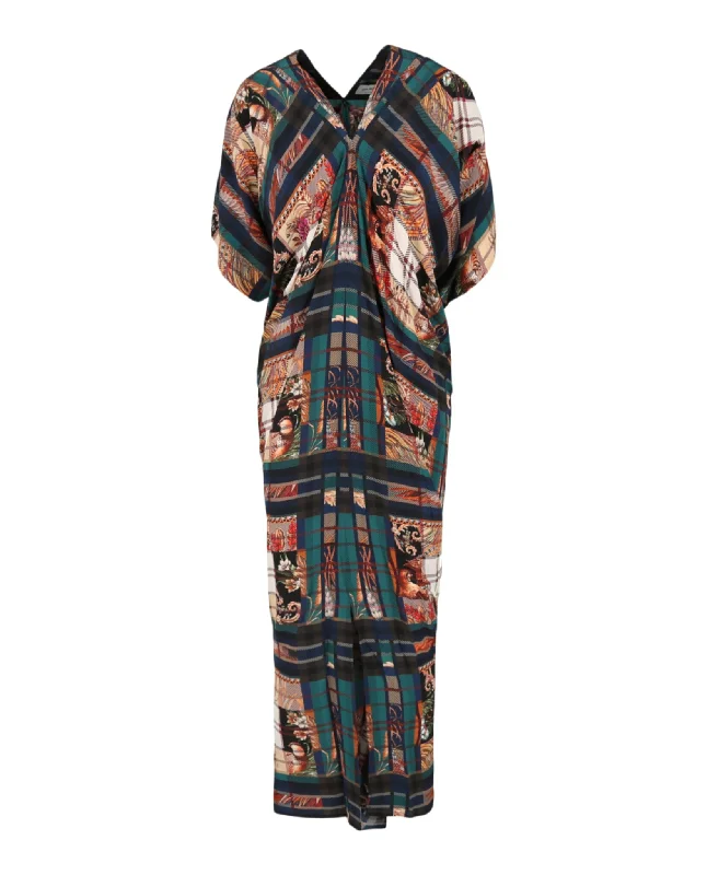 Act Now Floral Print Kaftan Dress