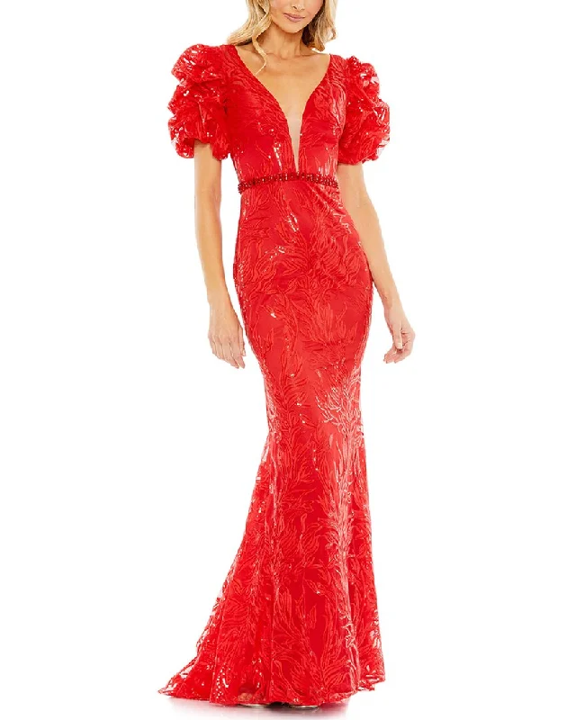 New Arrival Mac Duggal Trumpet Gown