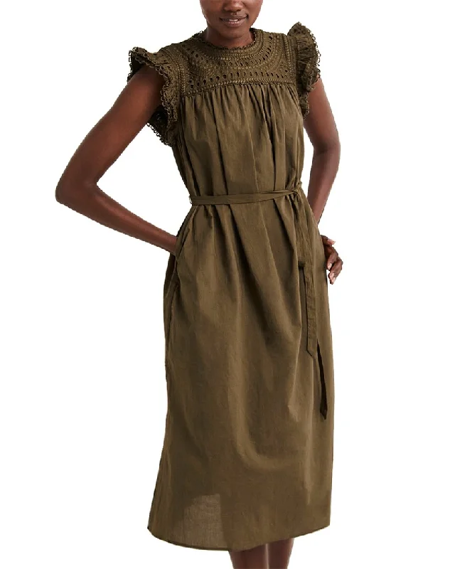 Steals and Deals Boden Broderie Detail Midi Dress