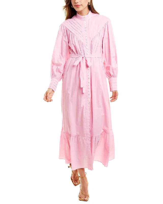 Midnight Madness Beulah Long Sleeve Midi Dress