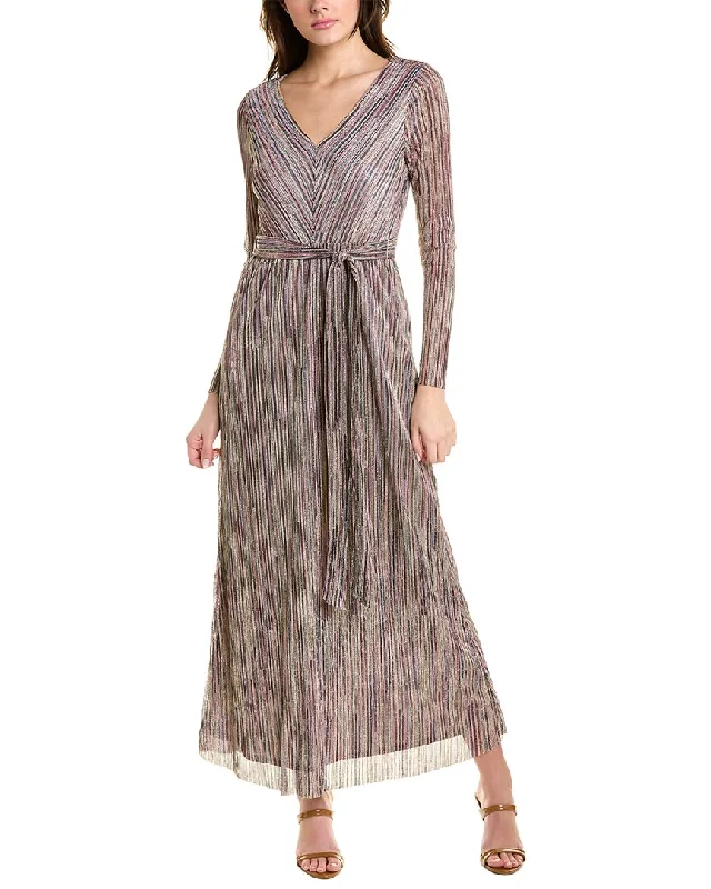 Hurry In Anne Klein Metallic Maxi Dress