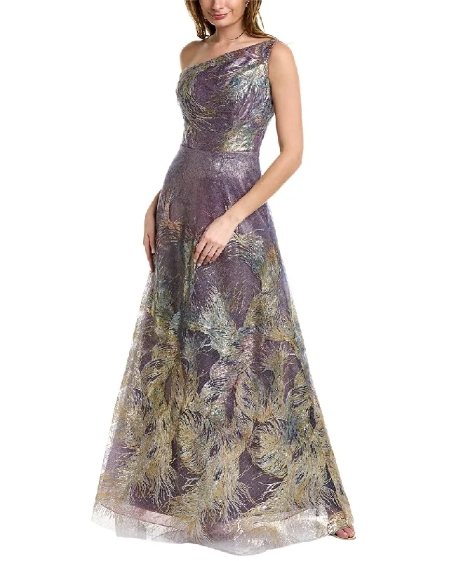 Limited Quantity Rene Ruiz One-Shoulder A-Line Gown