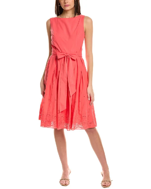 Quick Sale Anne Klein Eyelet A-Line Dress