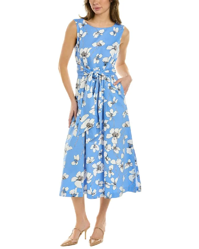Act Now Anne Klein Printed Midi Dress
