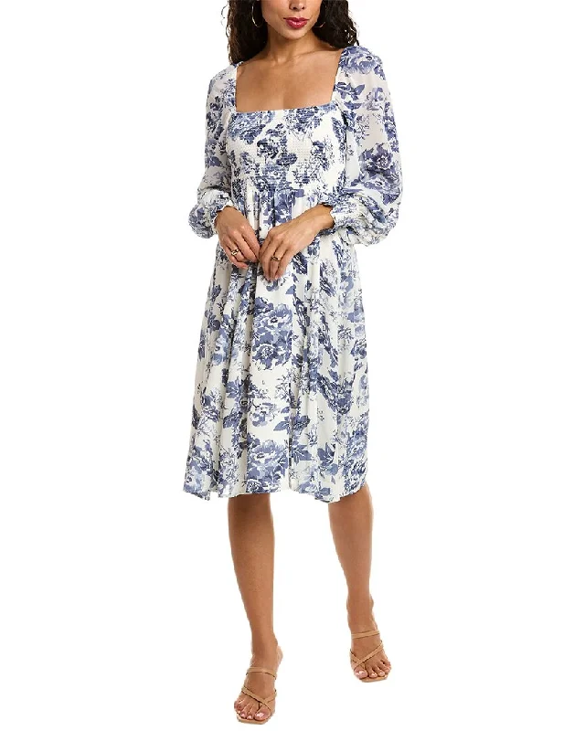 Mega Sale O.P.T. Classic Smocked Midi Dress
