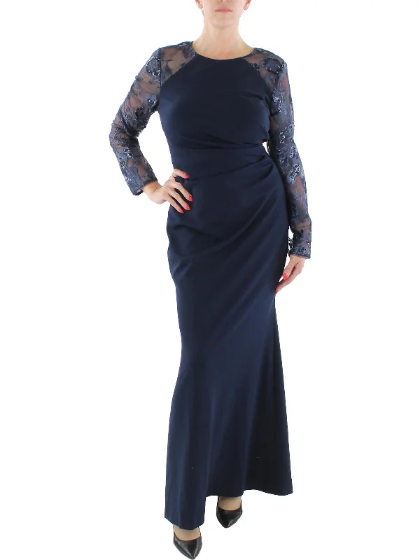 Don't Wait Womens Sequined Formal Evening Dress