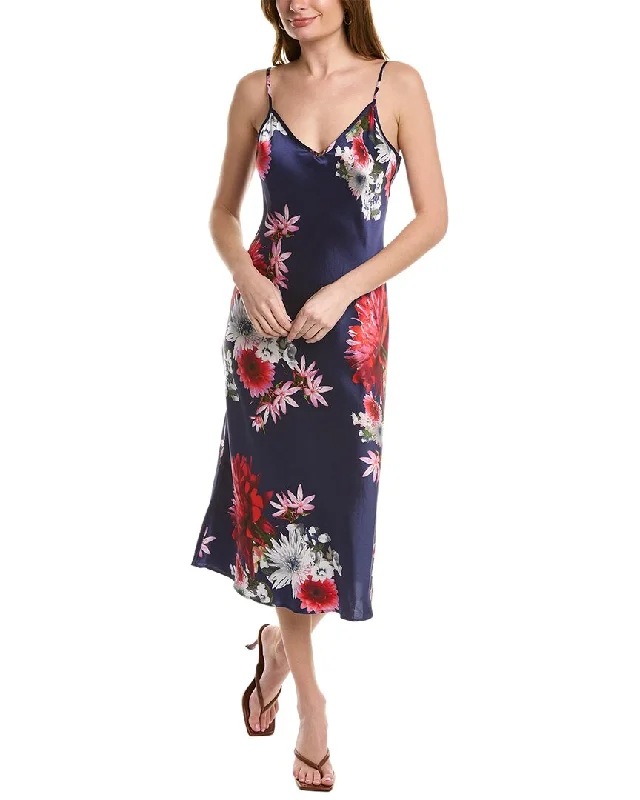 Hurry In Johnny Was Aster Slip Silk Dress