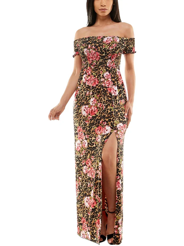 Value Deals Womens Knit Smocked Maxi Dress