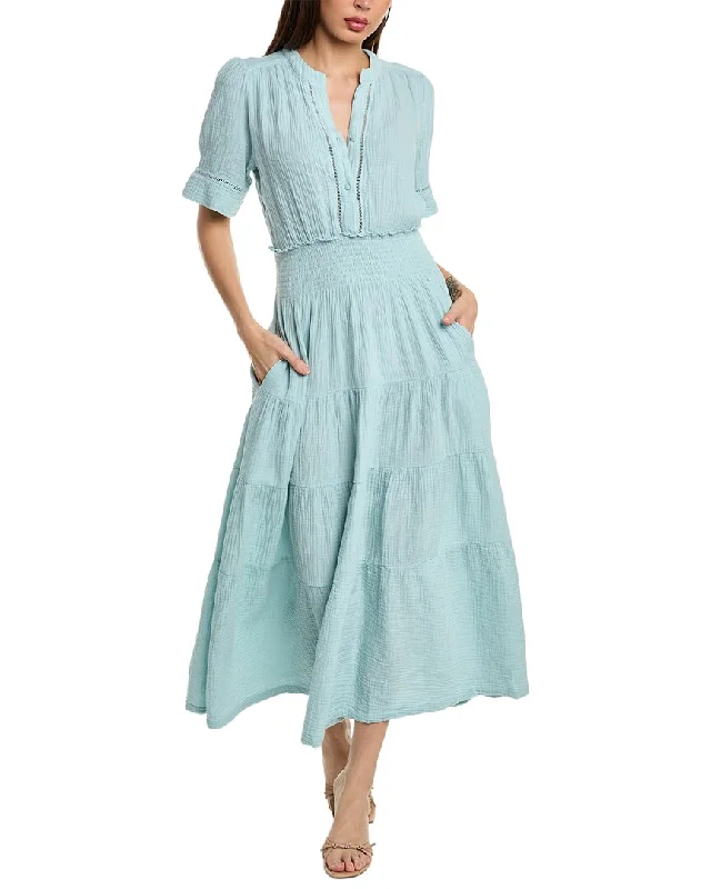 Early Bird Discount Design History Tiered Gauze Maxi Dress