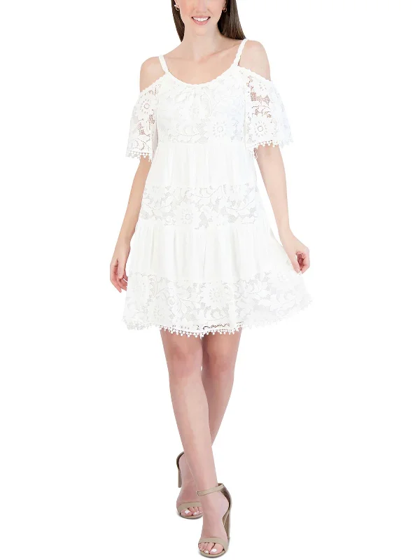 Quick Sale Womens Lace Mini Babydoll Dress