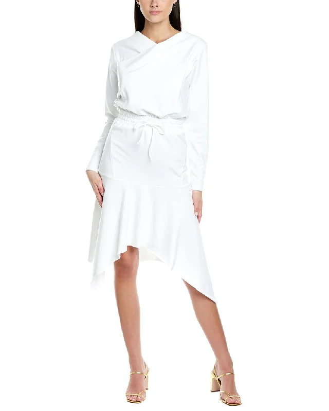Blowout Deals Black Halo Long Sleeve Brea Midi Dress