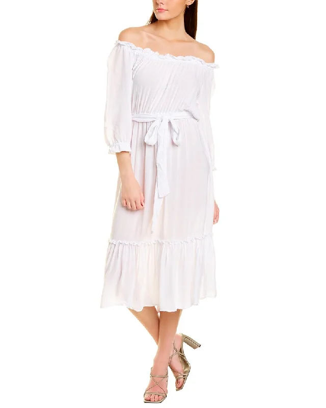 Markdowns Melissa Masse Off-The-Shoulder Midi Dress