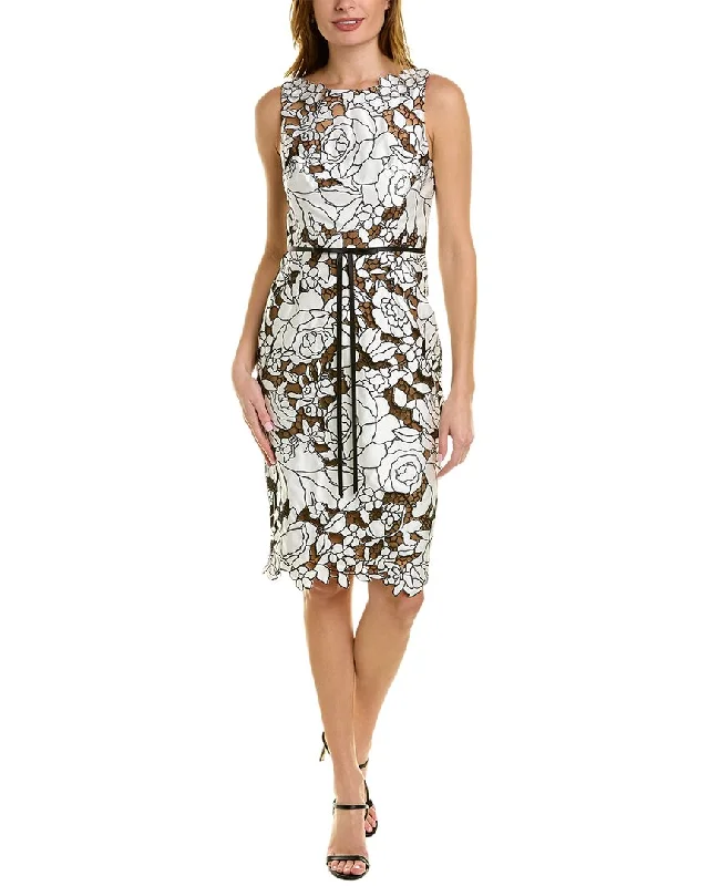 Members Only Marchesa Notte Lace Sheath Dress