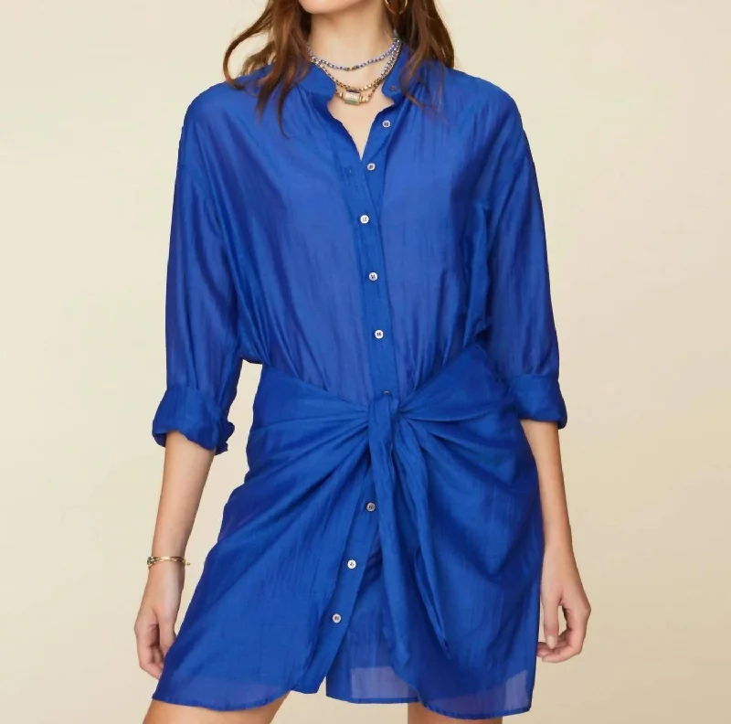 Quick Sale Arly Mini Dress In Lapis Lazuli