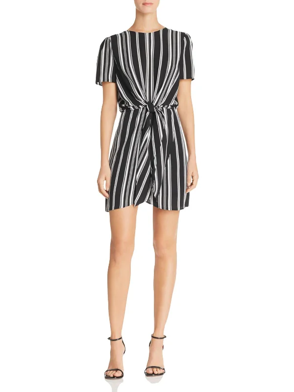 Fantastic Deals Womens Striped Keyhole Casual Dress