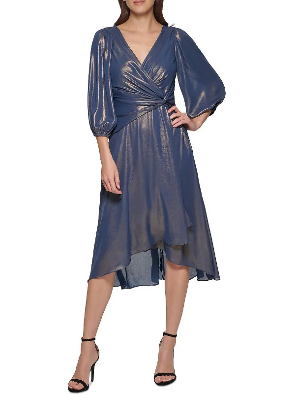 Online Specials Womens Iridecent Midi Cocktail and Party Dress