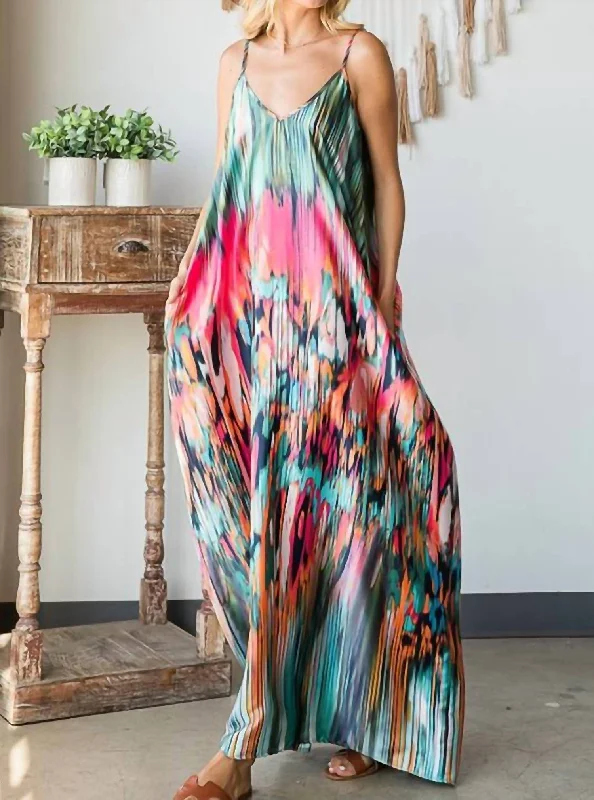 Fantastic Offers The Jenna Print Maxi Dress in Multi