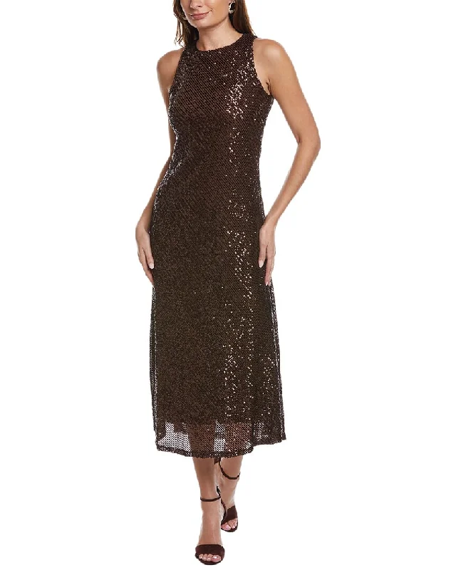 Holiday Sale Taylor Sequin Sleeveless Maxi Dress