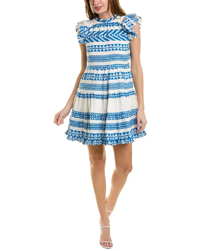 Weekend Deal Sail to Sable Tiered A-Line Dress