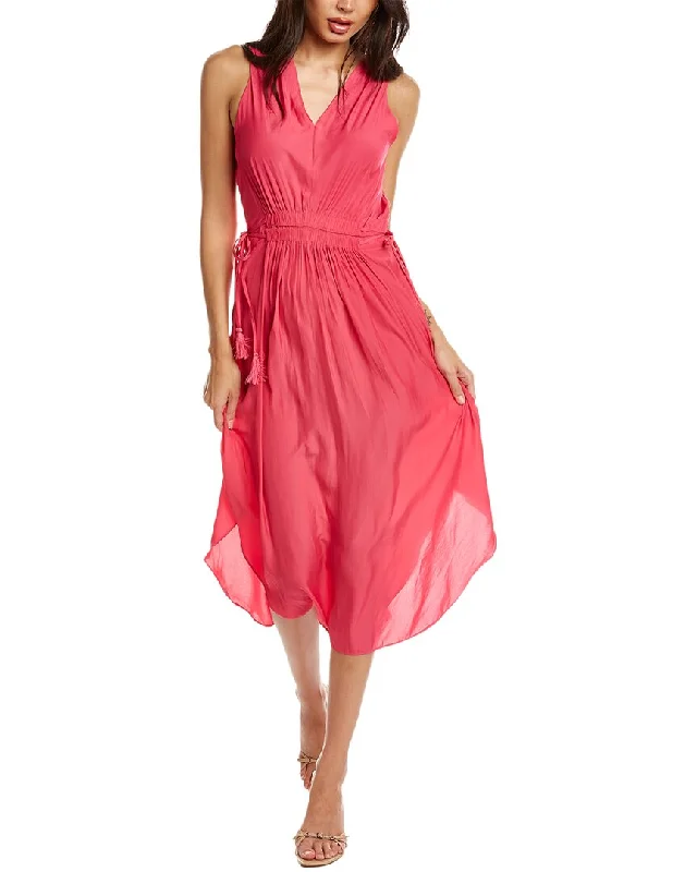 Friends and Family Sale T Tahari Gathered Midi Dress