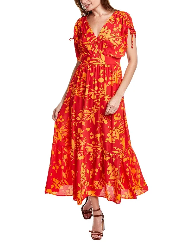 Deal Frenzy T Tahari Pleated Midi Dress