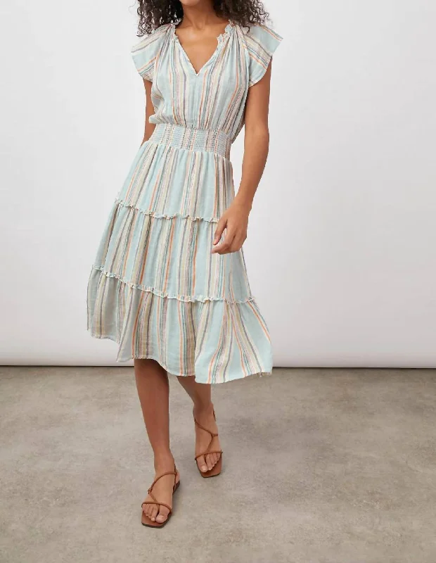 Instant Discount Amellia Dress In Sag Harbour Stripe