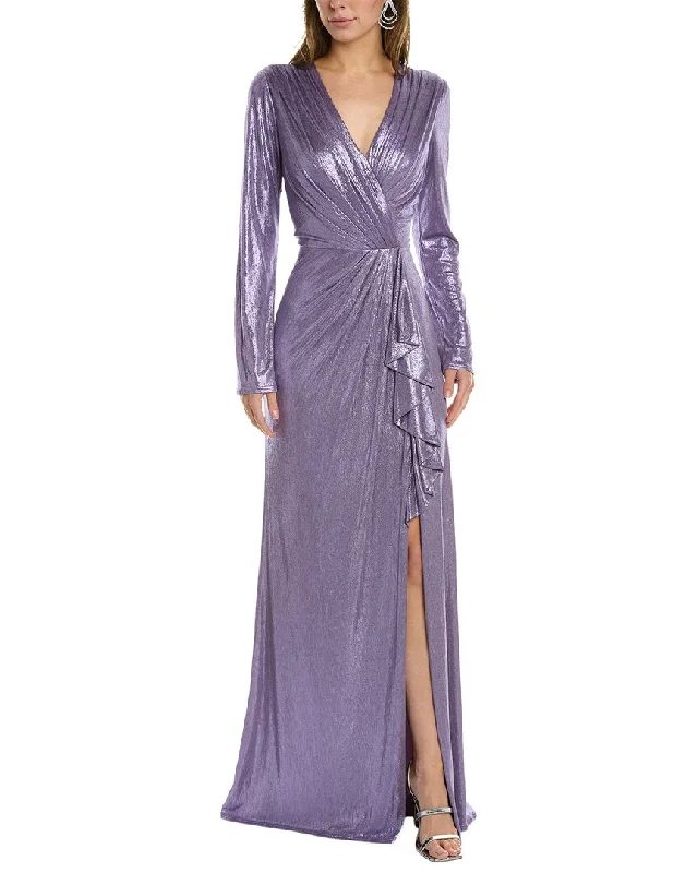 Early Access Tadashi Shoji Pleated Bodice Gown