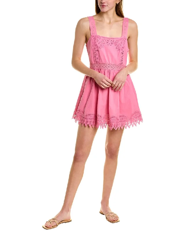 New Arrival LoveShackFancy Tariah Pinafore Mini Dress
